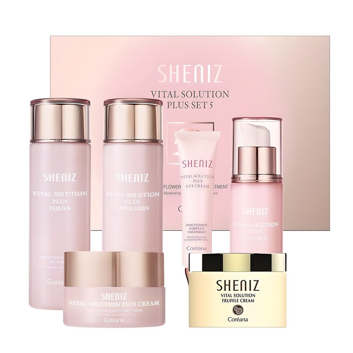 피부 탄력강화코리아나 쉬니즈 바이탈 술루션 플러스 5종 기획세트화이트 트러플 영양크림100ml, 1개