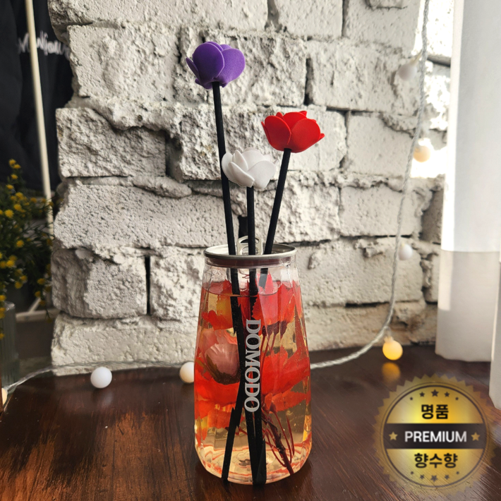 도모도 플라워 디자인 디퓨저 프리미엄 퍼퓸 향수향 인테리어 소품 실내 방향제 대용량
