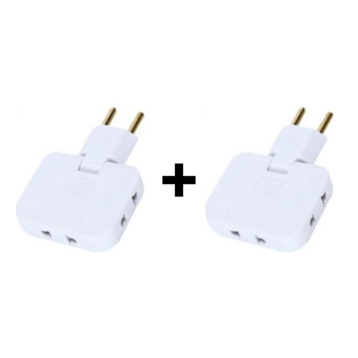 EU US 유럽 중국 돼지코 플러그 한국 변환 멀티 어댑터 110v 220v 3in1 틈새 2개 구성, 2개