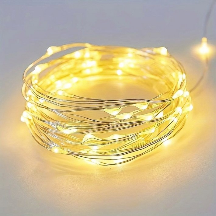 DIY 와이어조명 LED 미니전구 수업용 만들기 크리스마스 조명 무드등 트리 캠핑