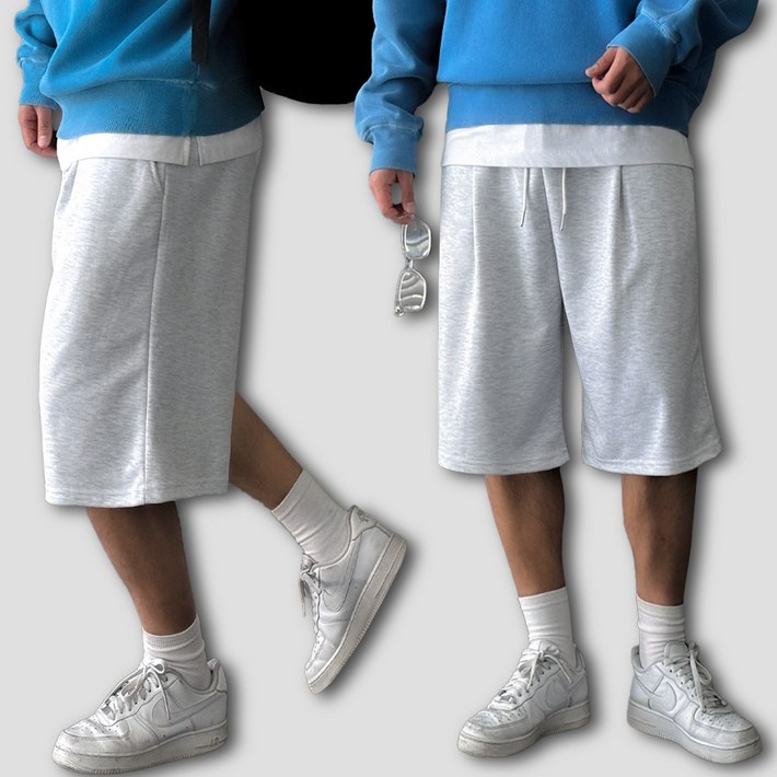 빠델 11당일출고 버뮤다팬츠 남자 짐웨어 헬스 운동복 6부 와이드반바지