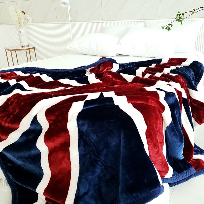이불팩토리 밍크 극세사 캠핑 실내외 유니언잭 대형 담요 이불 슈퍼싱글 이불사이즈 1500mm x 2000mm