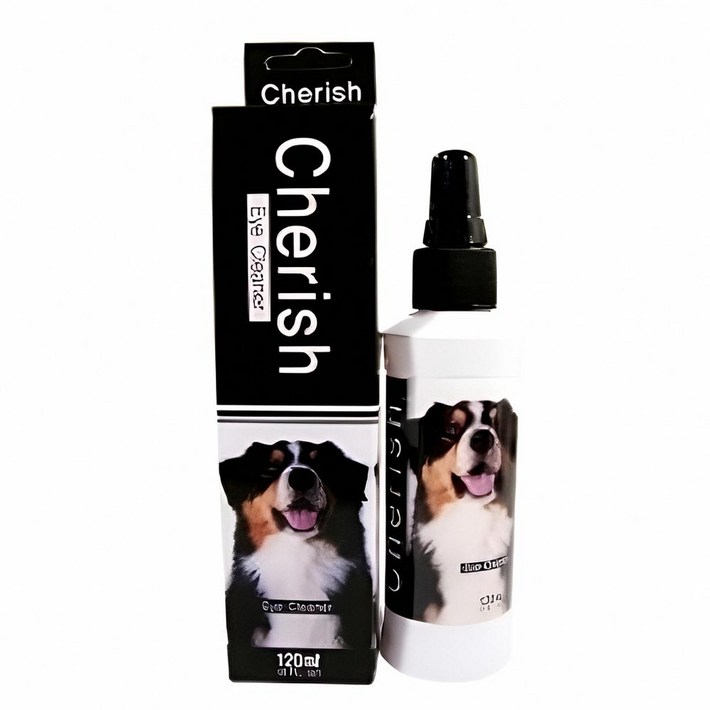 반려 애견용 시력 케어 용액 120ml 안구 세정제 눈 건강 피로 감염 소독 눈물