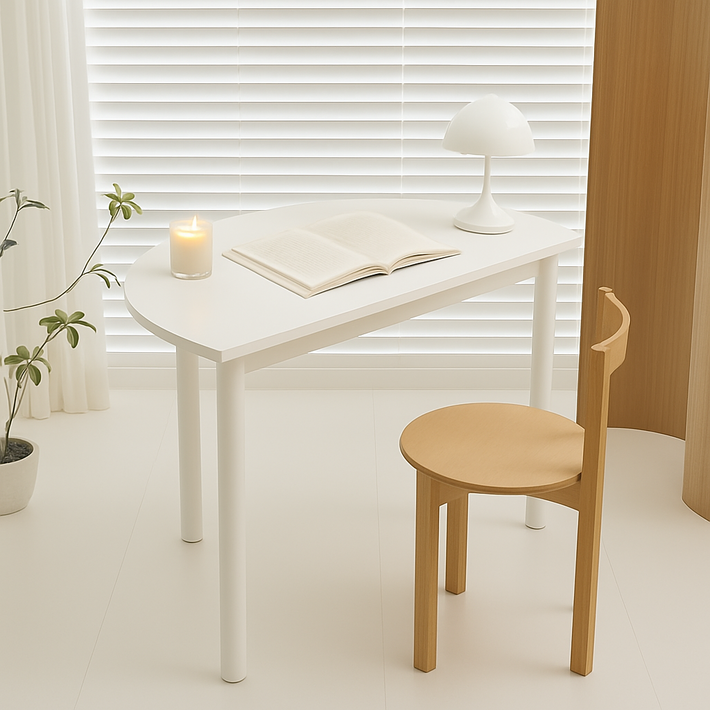 이케아 1인용 2인용 원룸 식탁 반원 반달 카페 원형 테이블