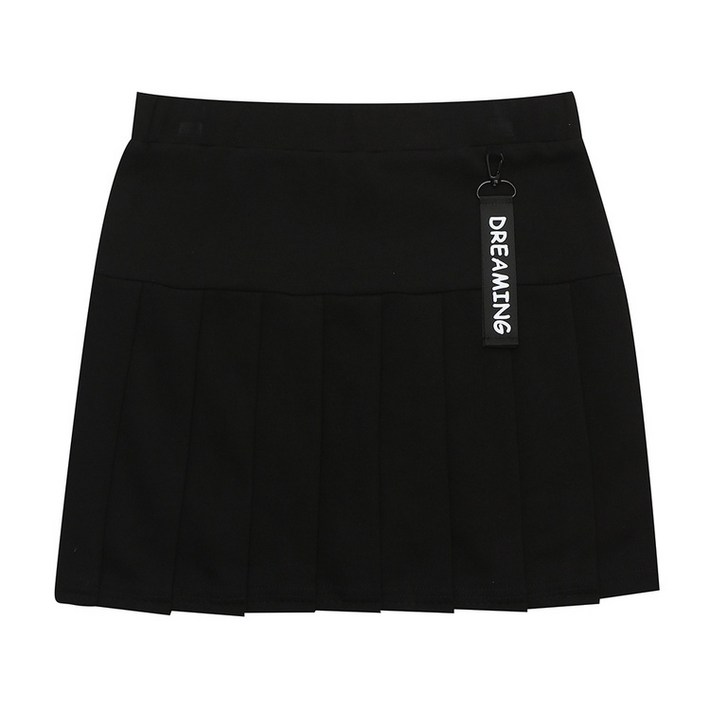 에꼴리에 주니어 초특가 빠른배송 봄 가을  레터링 키링 플리츠 스커트 BK 24OT756 NC경산