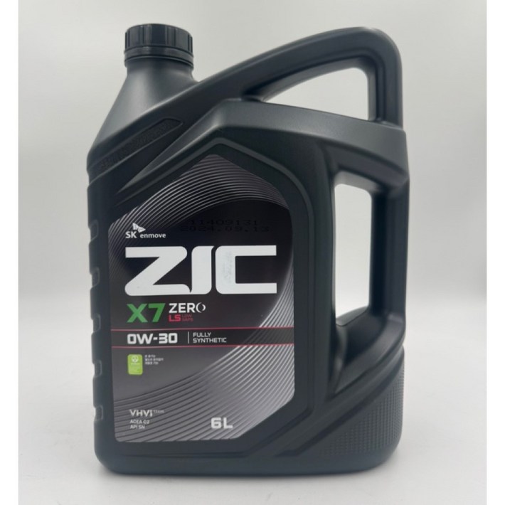 SK 지크 제로 X7 LS 0W30 6L 저점도 100합성엔진오일, 1개, 0w30, 6L