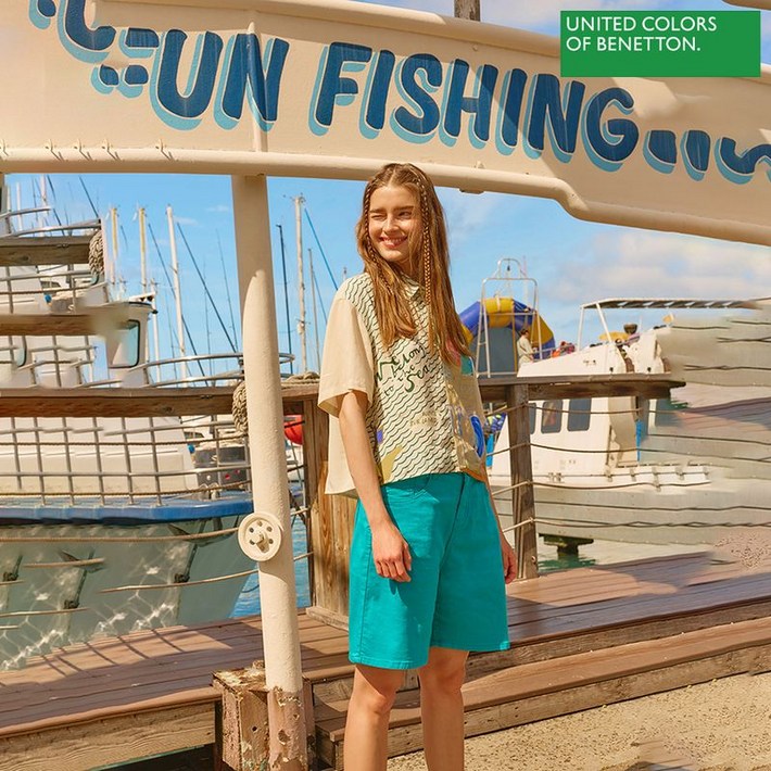 베네통  알라딘 블라우스 BABLB7431 IV