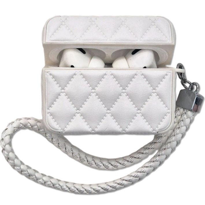 영스피플 가죽 쿠션 에어팟 케이스 1 2 4 프로3 하드 귀여운 레더 보호 커버