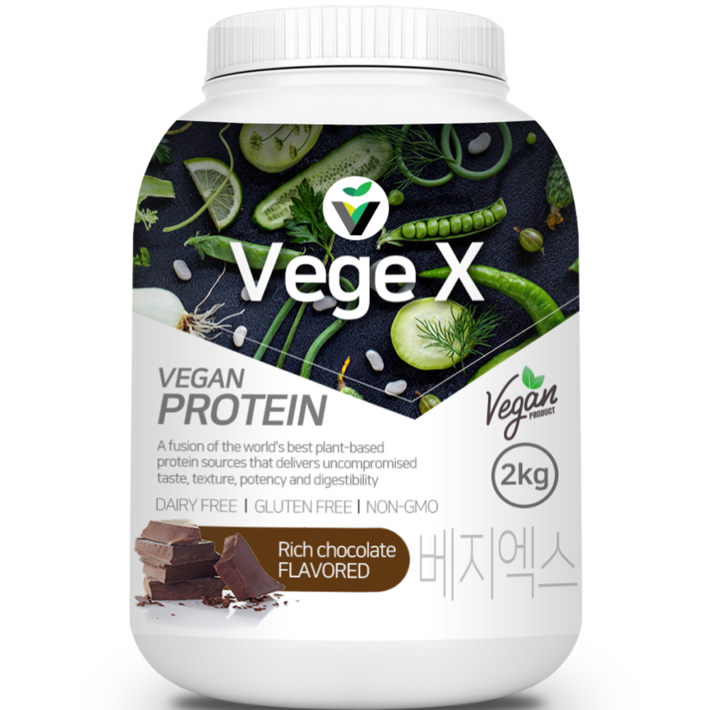 유당제로 비건 베지엑스 프로틴 2kg 식물성단백질보충제, 2kg, 1개