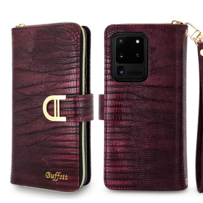 갤럭시S20울트라 G988 버핏 루시드 지퍼 지갑 스트랩 다이어리 케이스