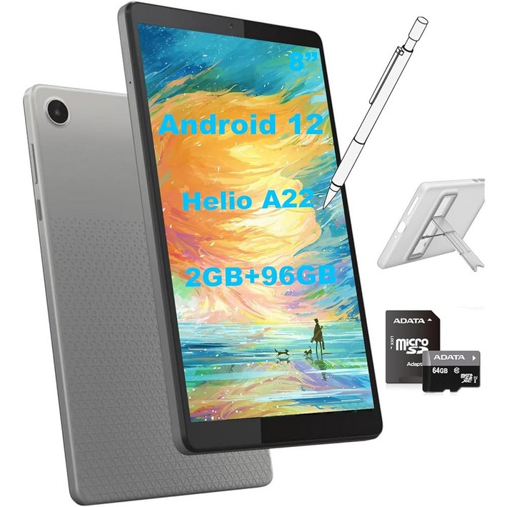 레노버 탭 M9 안드로이드 12 태블릿, 9인치 HD IPS 디스플레이, 3GB RAM, 96GB32GB 저장공간64GB MSD 카드, 옥타코어 MTK Helio G80,