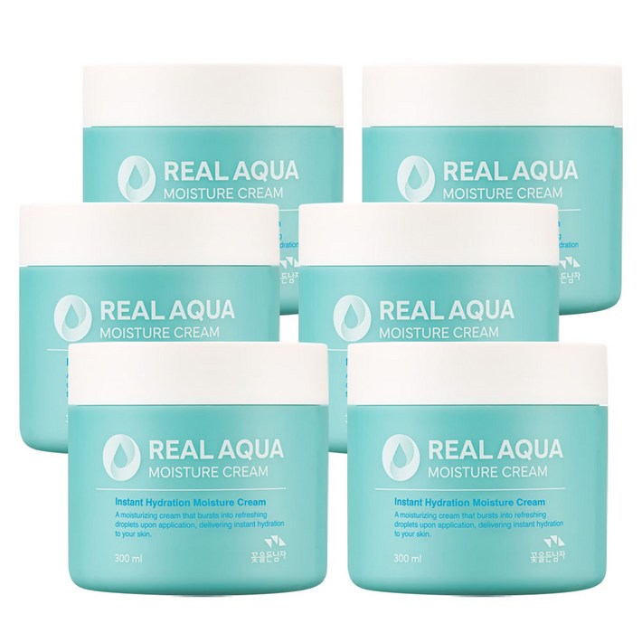꽃을든남자 리얼 아쿠아 수분크림, 6개, 300ml