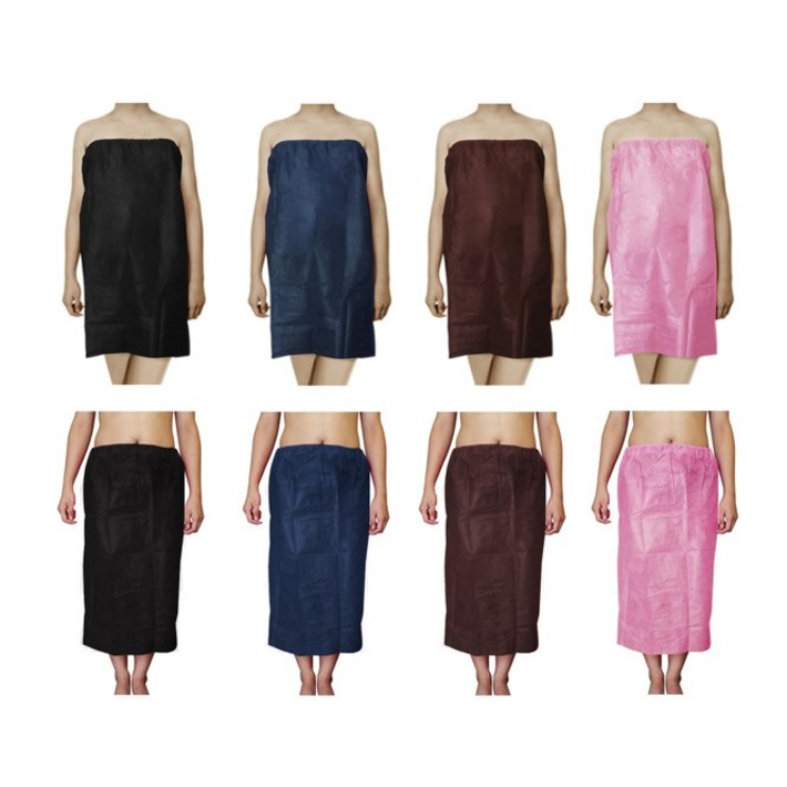 코부 일회용 마사지가운 위생가운, 50개, 브라운