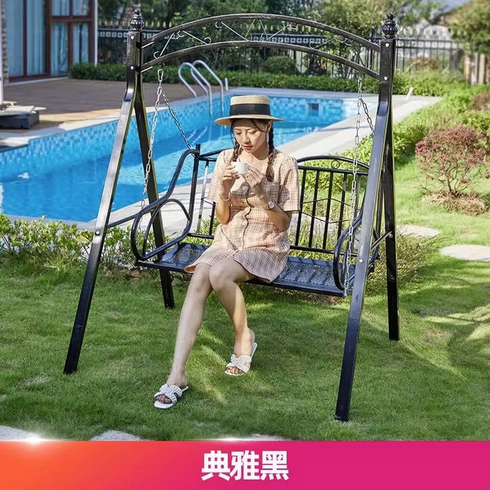 야외용 그네와파라솔 그네 의자 야외벤치의자 Cover 체어 야외 교체 운동장 행잉 02