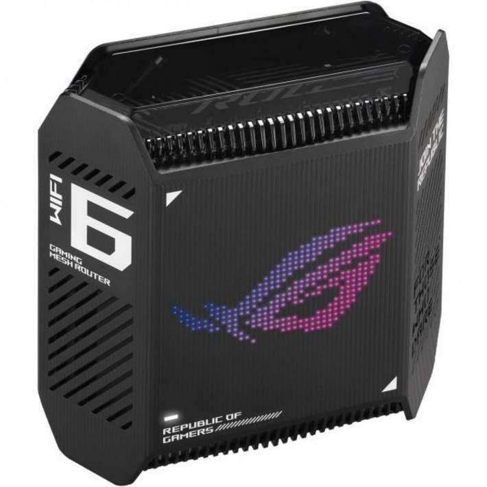 유럽 ASUS ROG Rapture GT6 AX10000 블랙 트라이 밴드 게이밍 메시 WiFi 시스템 결합 가능 라우터4G 및 5G 라우터 교체로 테더링 6 최대 270m²