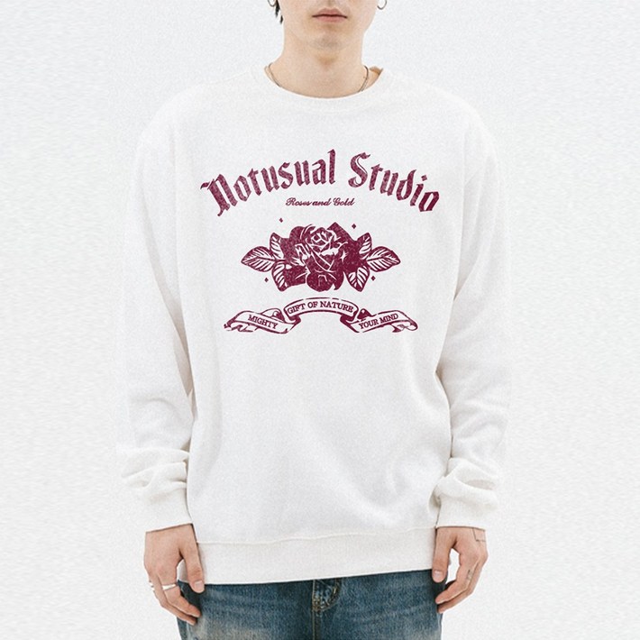 당일배송NOTUSUAL 로즈골드 맨투맨 5color