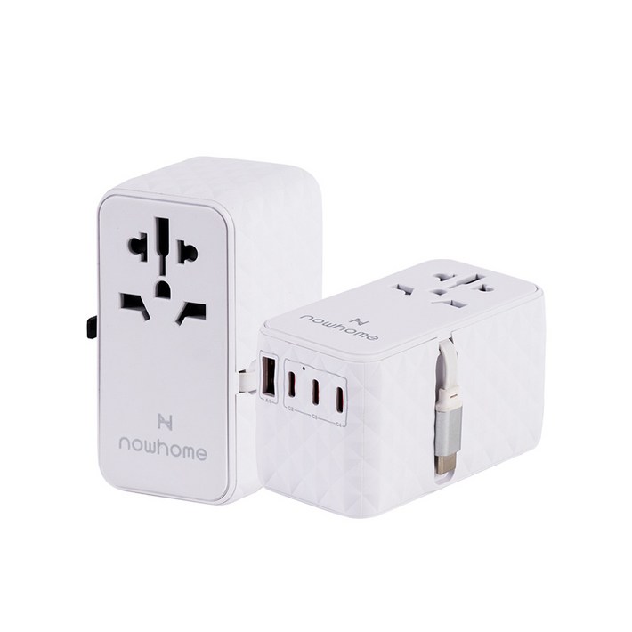 나우홈 USB 5포트 PD PPS 85W 여행용 멀티탭 에브리웨어  파우치 세트