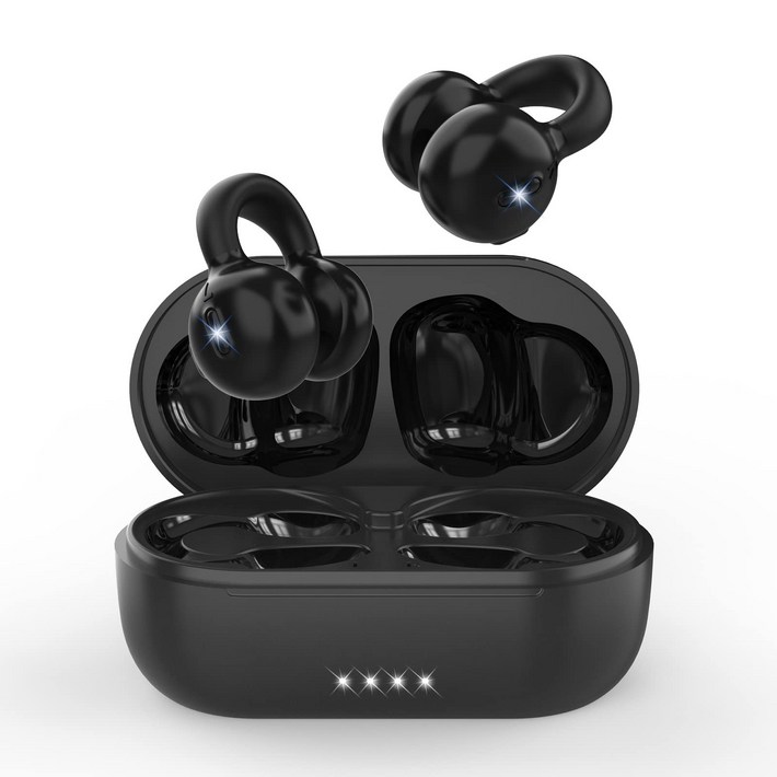 블루투스 이어폰 귀걸이식 OWS 헤드폰 2023년 최신 업계 최고 수준의 새로운 디자인, 블랙