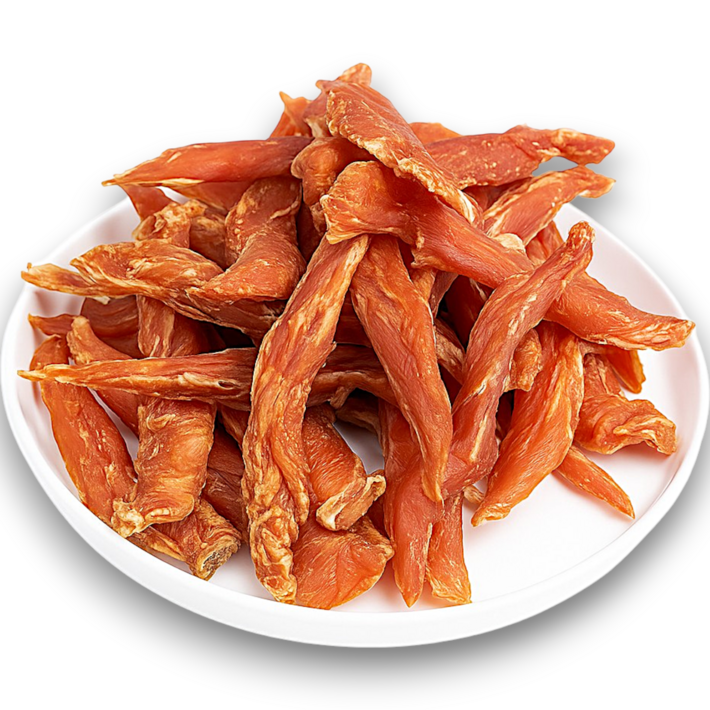 국내산 강아지 수제 건조간식 닭가슴 대용량 무방부제 반려동물 치석제거 육포 개맛도리, 750g, 3개