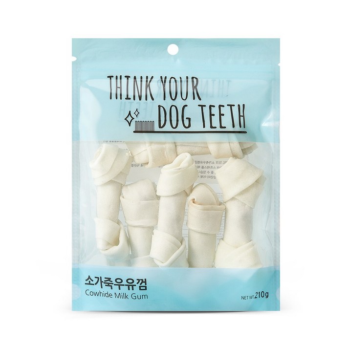 ThinkYourDogTeeth 반려견 우유껌 6개입