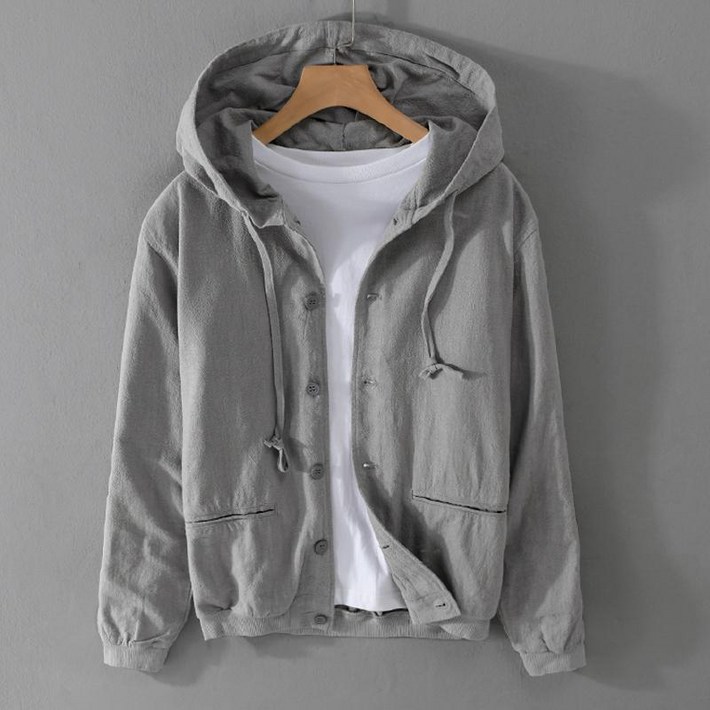 남자 린넨 자켓 여름 중년 캐쥬얼 남성