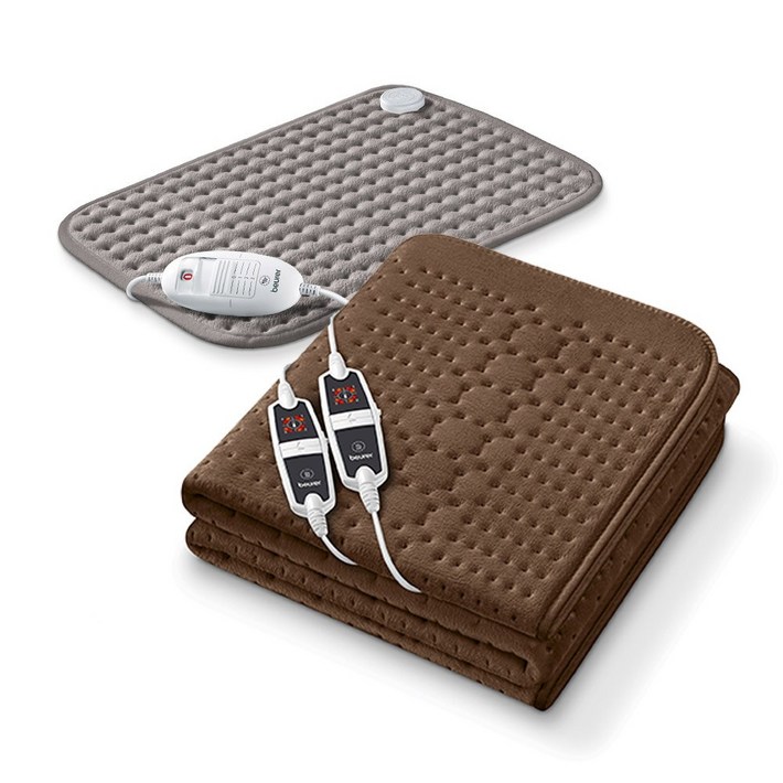 보이로 전기요 전자파없는 전기매트 온열매트 1인용 2인용, 20. UB99 브라운 2인용히팅패드