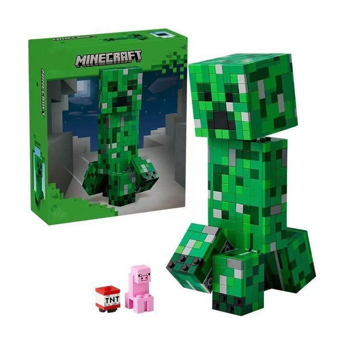 마인크래프트 크리퍼 조립 블록 피규어 굿즈