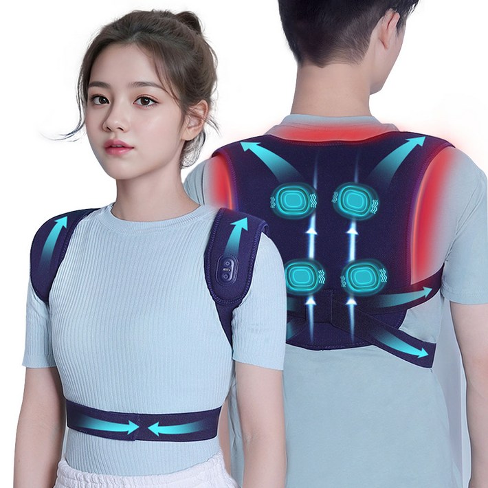 Garrl 무선 등 안마기 어깨밴드 진동 온열 휴대용 밴드 남녀공용