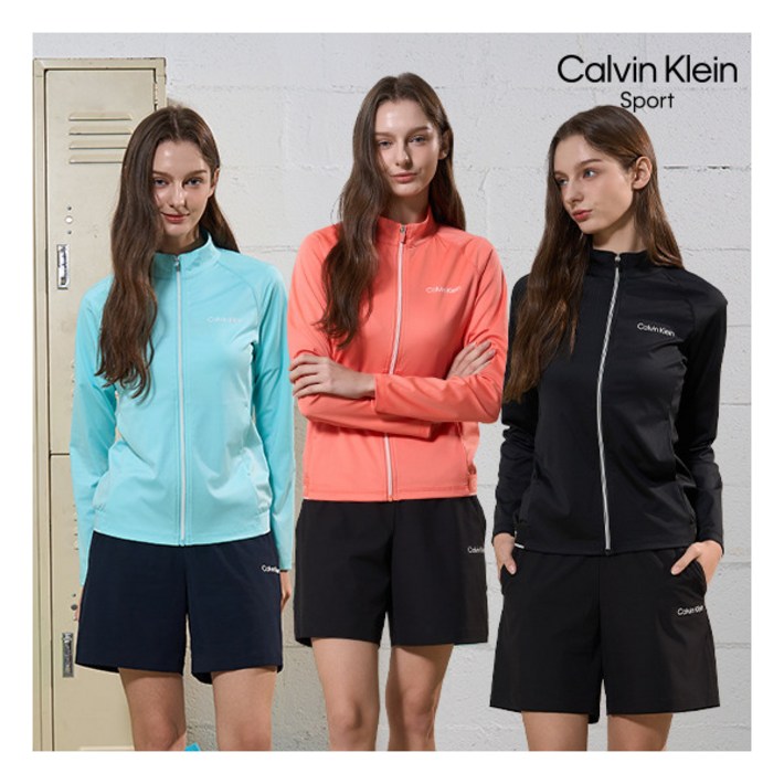 캘빈클라인스포츠  25SS 여성 래시가드 셋업 2종