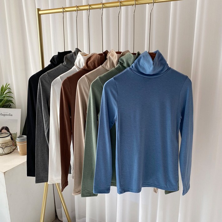 11 포근 따뜻한 슬림 이너 기모 폴라티 7color