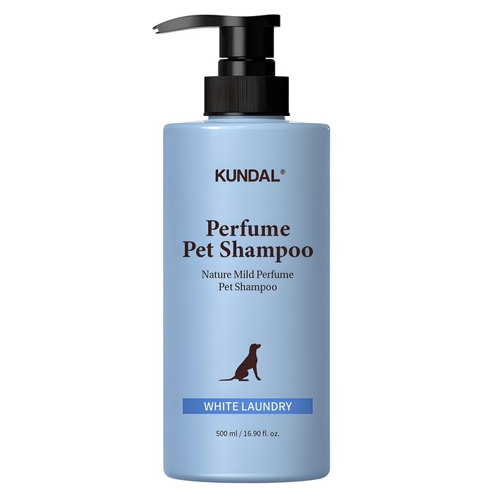 쿤달 네이처 마일드 퍼퓸 애견 샴푸 화이트런더리향, 500ml, 1개