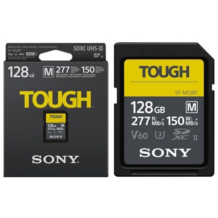 소니정품 SD카드 UHSII V60 R277W150 SD카드 방수 방진 TOUGH 128G 256G 512G