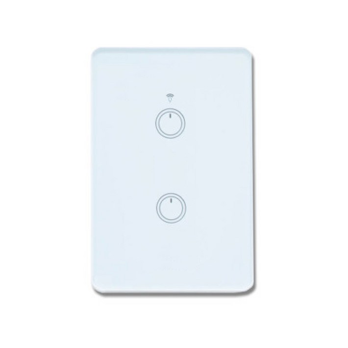 스마트빌 스마트 wifi iot 원격 제어 2구 화이트 스위치 2A(440W)