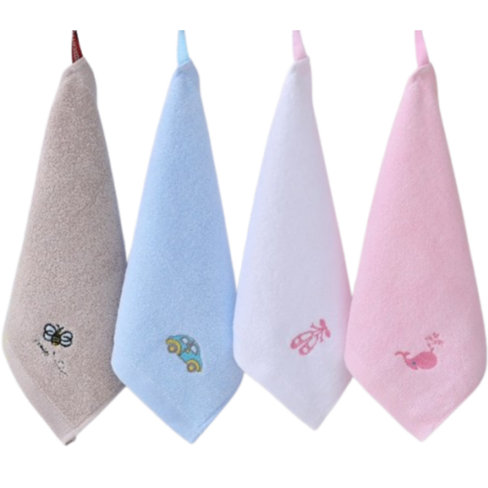 데이아스 순면 자수 고리수건