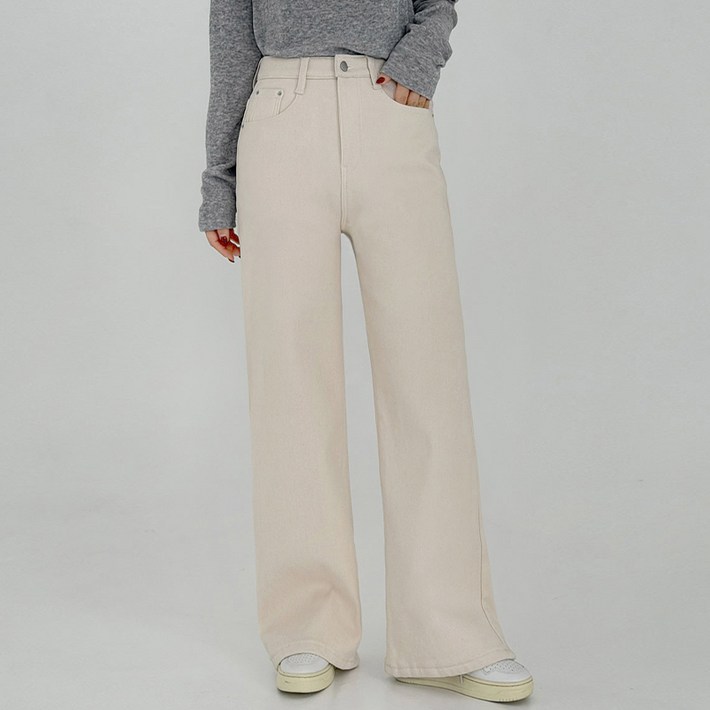 에이와비 여성용 140.150ver 여성용 AWABMADE윈터웜밍크와이드팬츠 키작녀기장선택2color3size