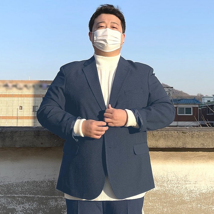 빅사이즈 남성의류 XL6XL 정장수트 자켓 정장바지 세트 결혼식정장