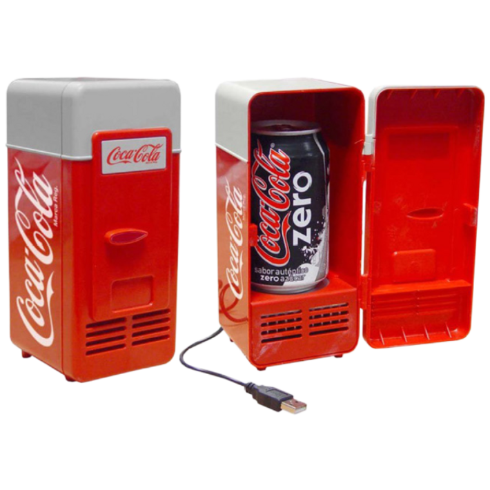 USB 미니차량용 음료수냉장고 캔음료수납 보관 캠핑 노트북연결 소형, 블랙