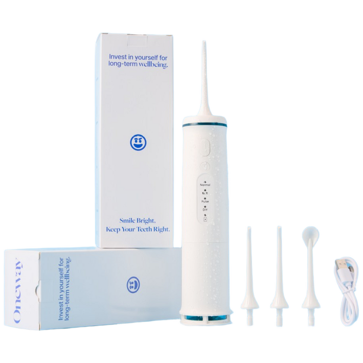 치과공식판매 원웨이 휴대용 구강세정기 스탠다드 V3, 화이트