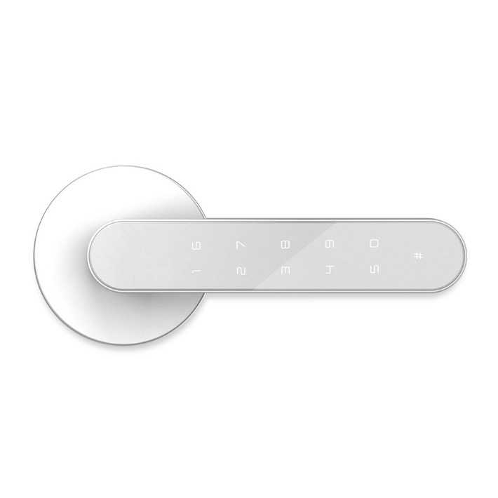 웰콤 ART L10 화이트 목문용 디지털도어락 비밀번호 무타공 번호키 방문손잡이 사무실 판넬문 나무문용 비상전원 에티켓기능 음량조절무음포함 4단계 백세트조절가능 솔리티, 고객직접설치, ART L10화이트