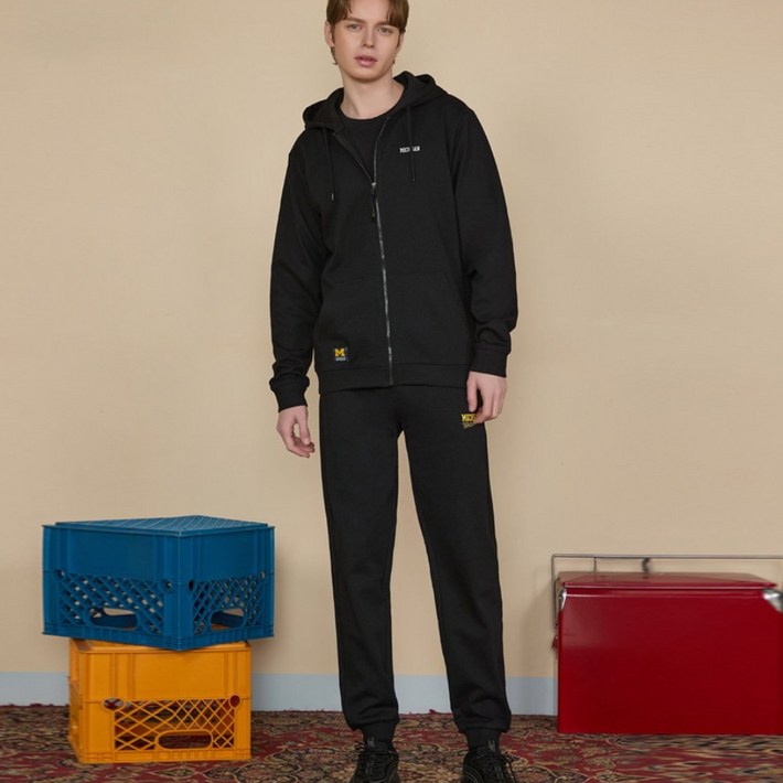 [미시간] 남여 후드 셋업 트레이닝 세트 + 반팔티