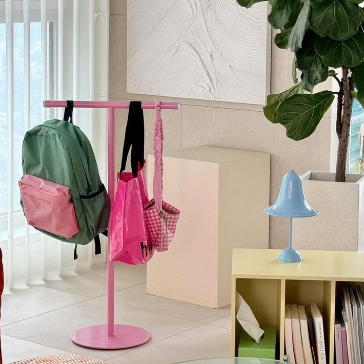 가방걸이 정리대 가방거치대 책가방걸이 아기행거 유아 키즈 자체제작, 1개, 다크그린 L사이즈