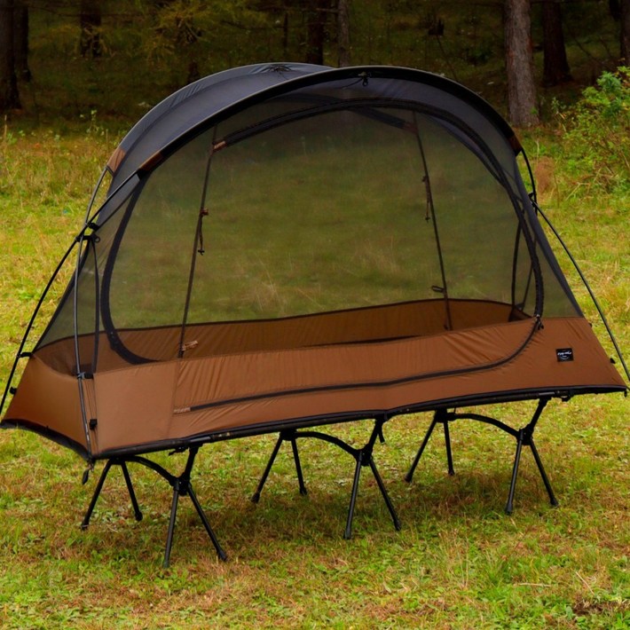 비비가월드 메쉬 텐트 백패킹 1인용 야전침대 경량 모토캠핑 솔캠 코트텐트