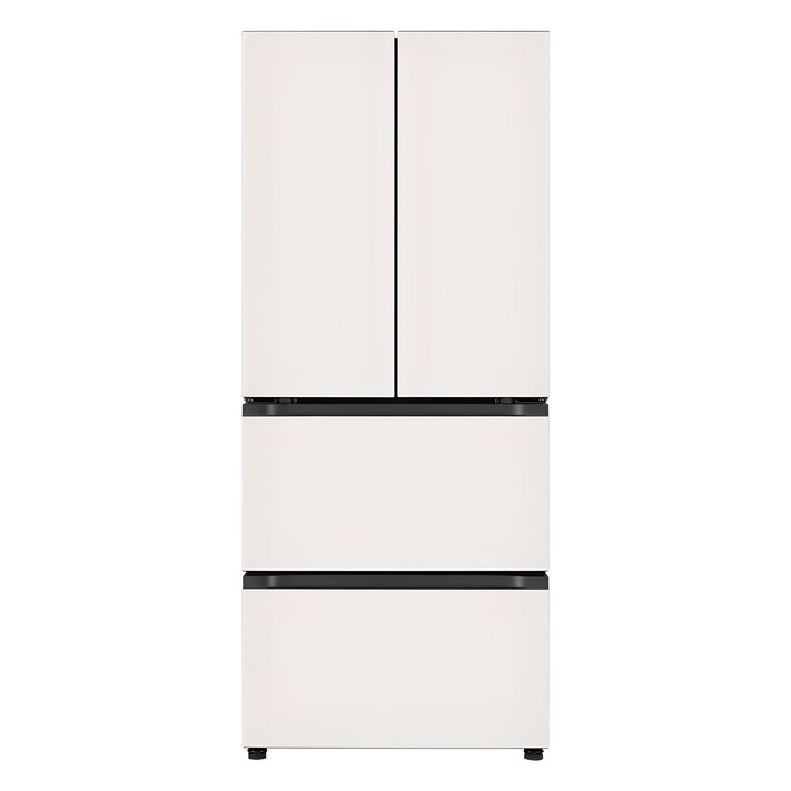 색상선택형 LG전자 오브제 402L 스탠드형 김치냉장고 메탈 4도어 디오스 방문설치, 오브제컬렉션베이지, Z403MEEF53