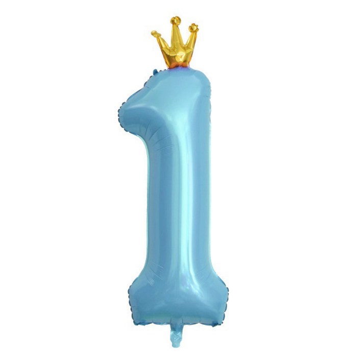 이자벨홈 생일파티 왕관 숫자 풍선 1 초대형