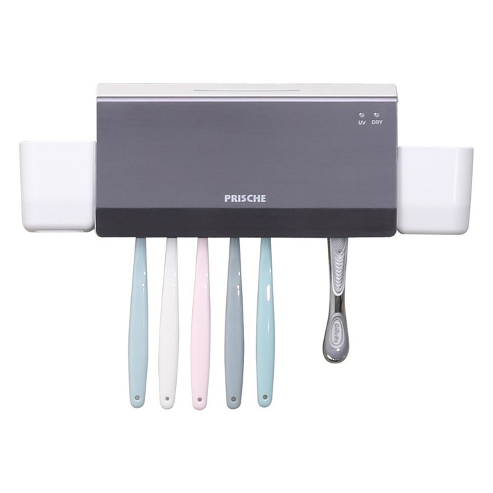 프리쉐 더블케어 UV LED 칫솔살균기, PATS990, 메탈블루
