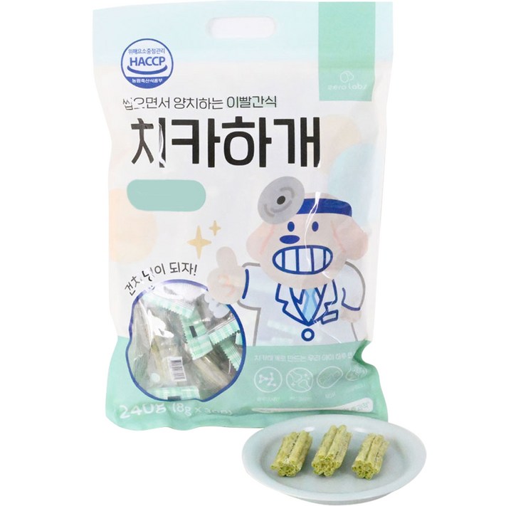 제로랩스 강아지 치카하개 덴탈껌 240g, 관절건강, 240g, 1개 - 쇼핑뉴스
