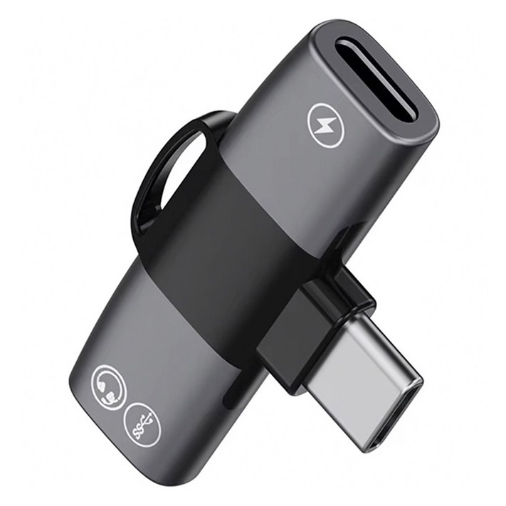 호후 C타입 아이폰 갤럭시 2in1 오디오 충전 멀티 젠더