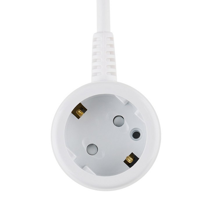 보에담 접지 멀티탭 10A 1구, 5m, 화이트, 1개