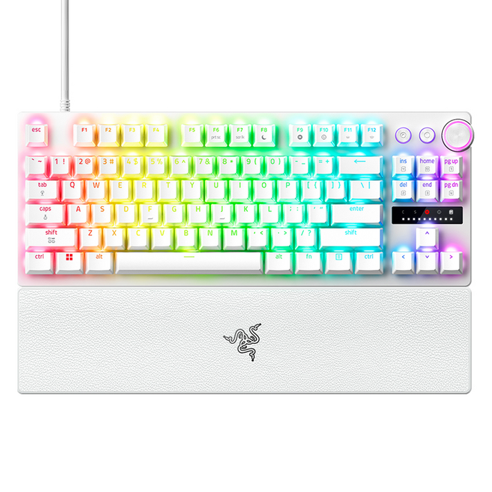 레이저 Huntsman V3 Pro TKL 8Khz White US, 화이트, RZ030552, 제조사축