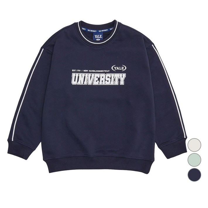 예일키즈 아동용 예일 라인포인트 맨투맨 YJCCMTE13228